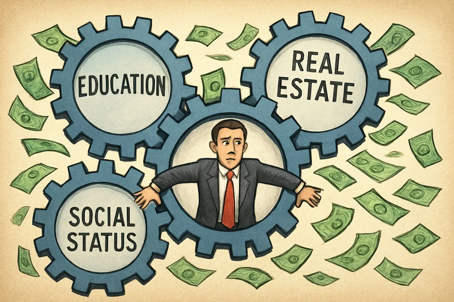 🔍 고소득 빈곤의 3대 엔진: 교육·부동산·체면의 덫