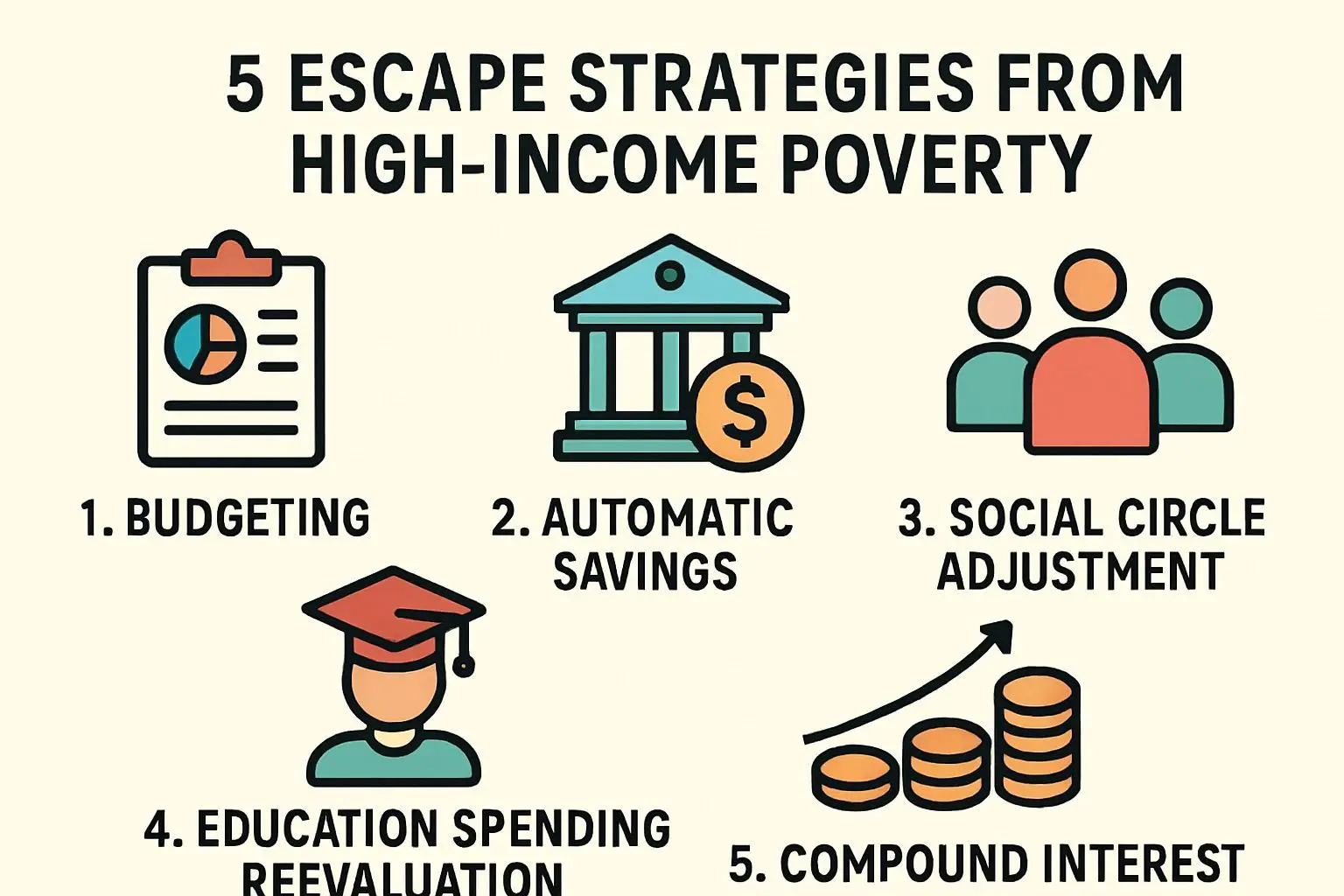 ✨ 고소득 빈곤 탈출을 위한 5단계 실전 전략