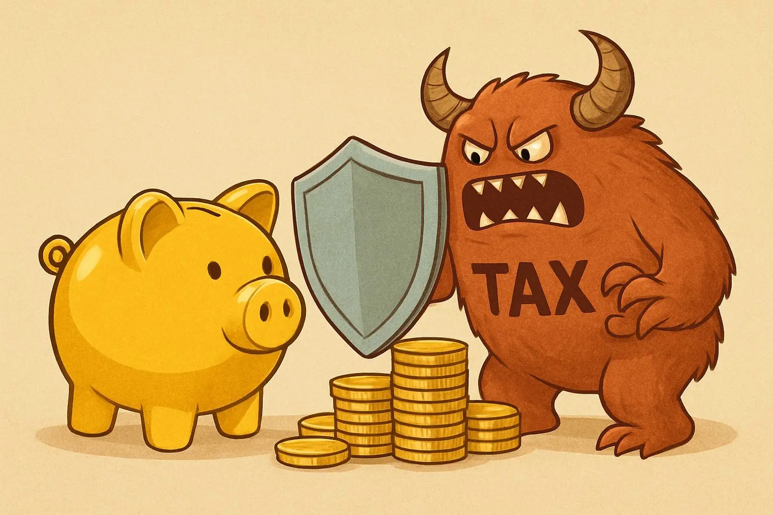 ✨ 세금 몬스터를 막는 마법의 황금 돼지저금통