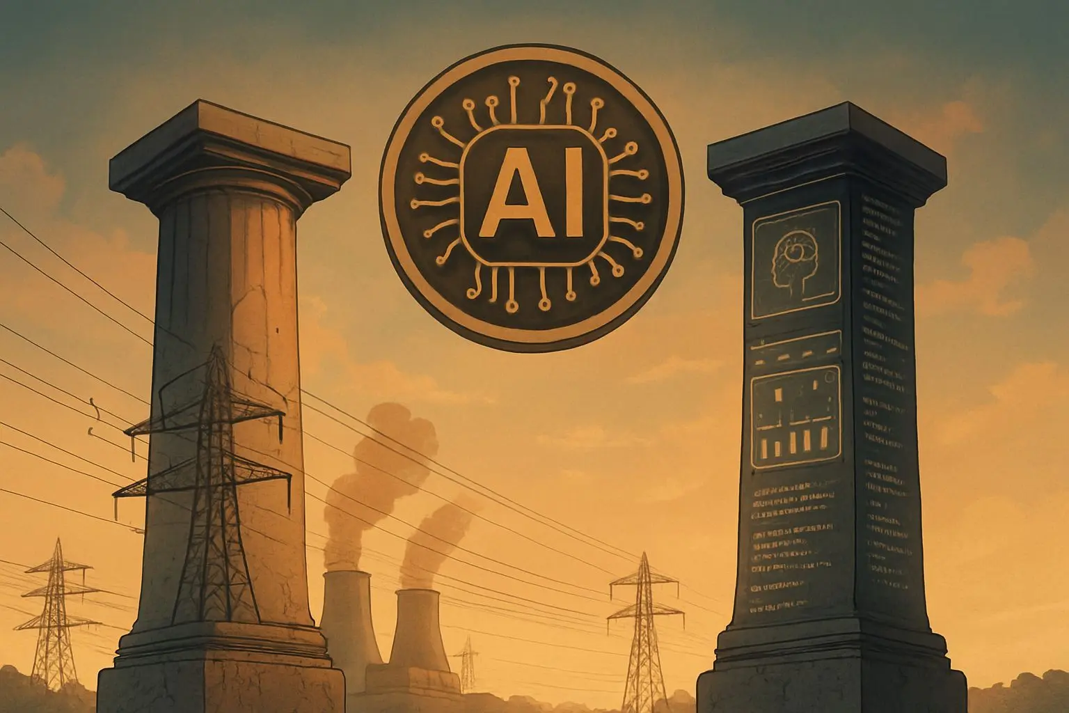 ⚙️ AI 제국의 두 기둥: 전력 인프라와 소프트웨어