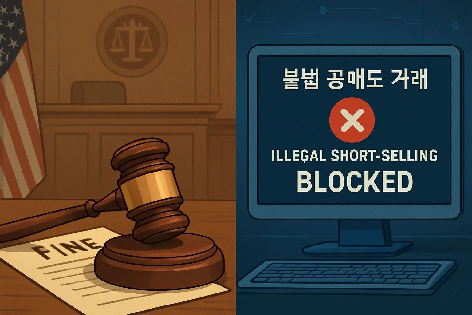 ⚖️ 불법 공매도, 한국과 미국의 처벌 방식은?