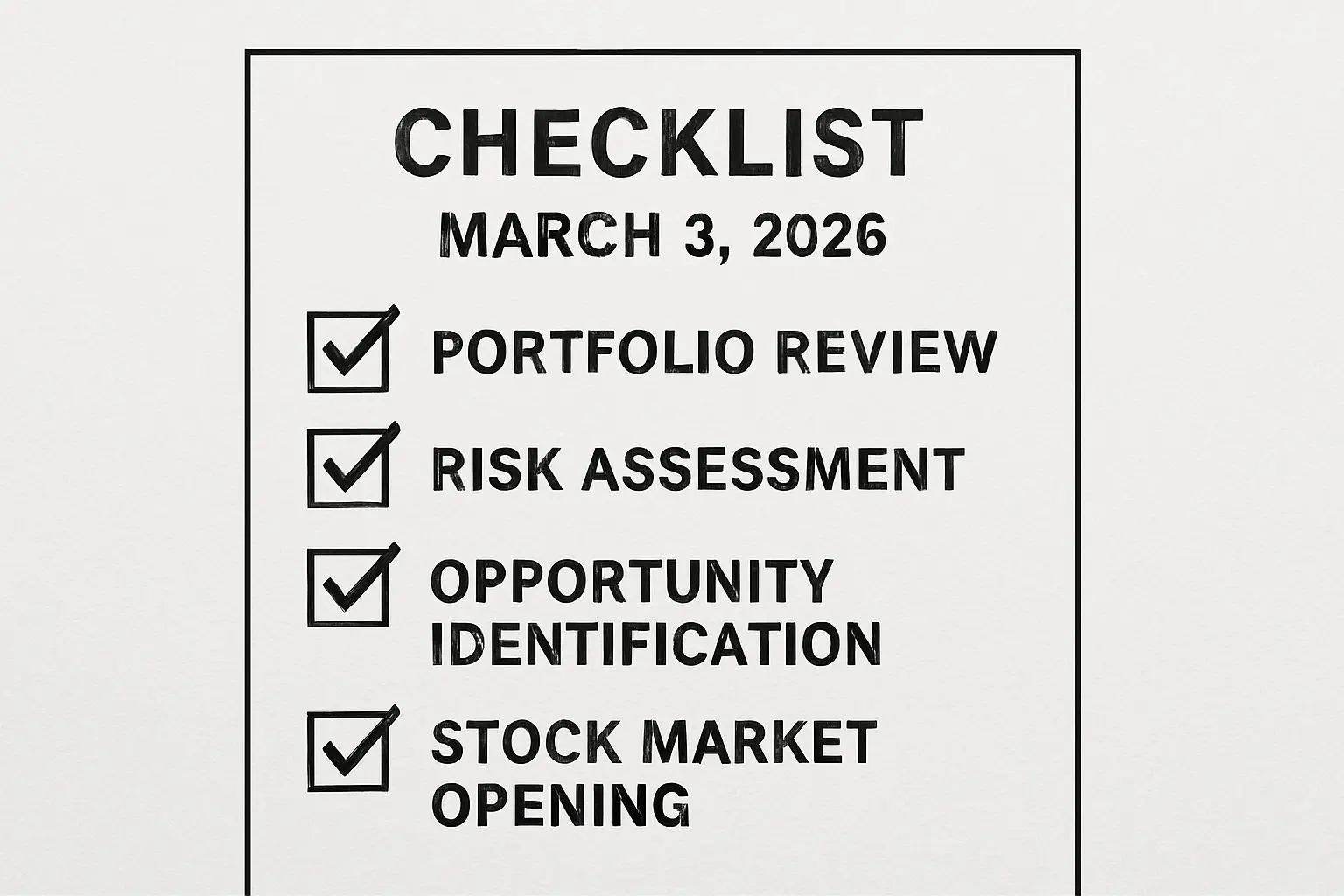 📝 2026년 3월 3일 아침, 여러분이 준비해야 할 최종 체크리스트