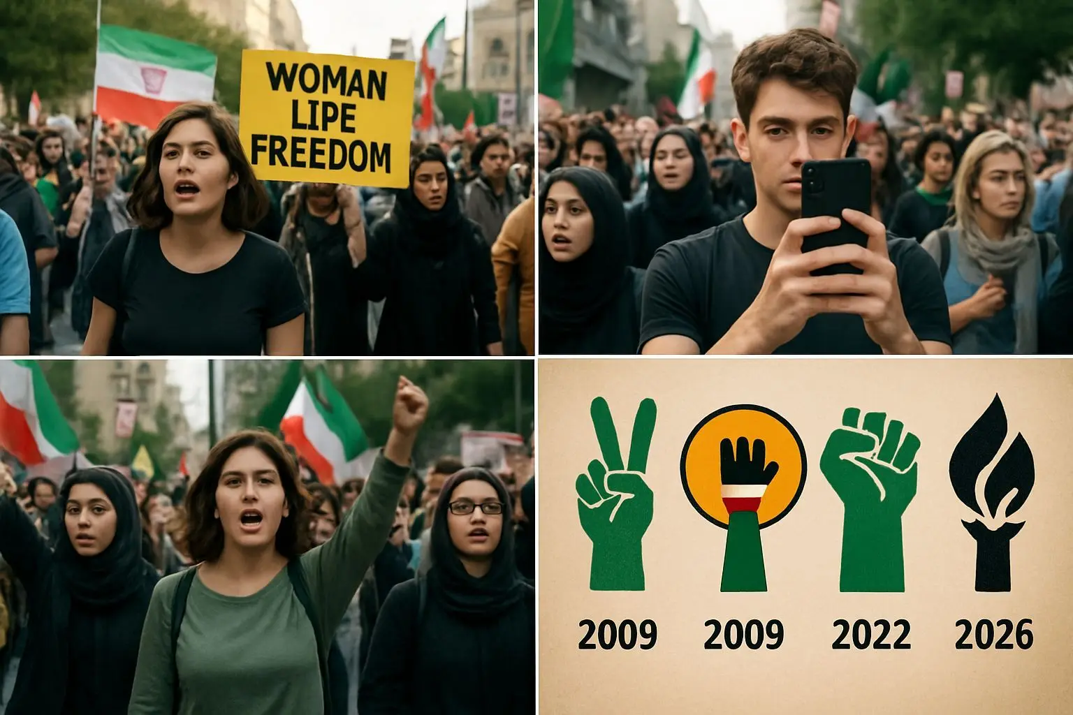 📊 현재의 저항: 점점 더 근본적인 질문을 던지는 이란 민주화 운동