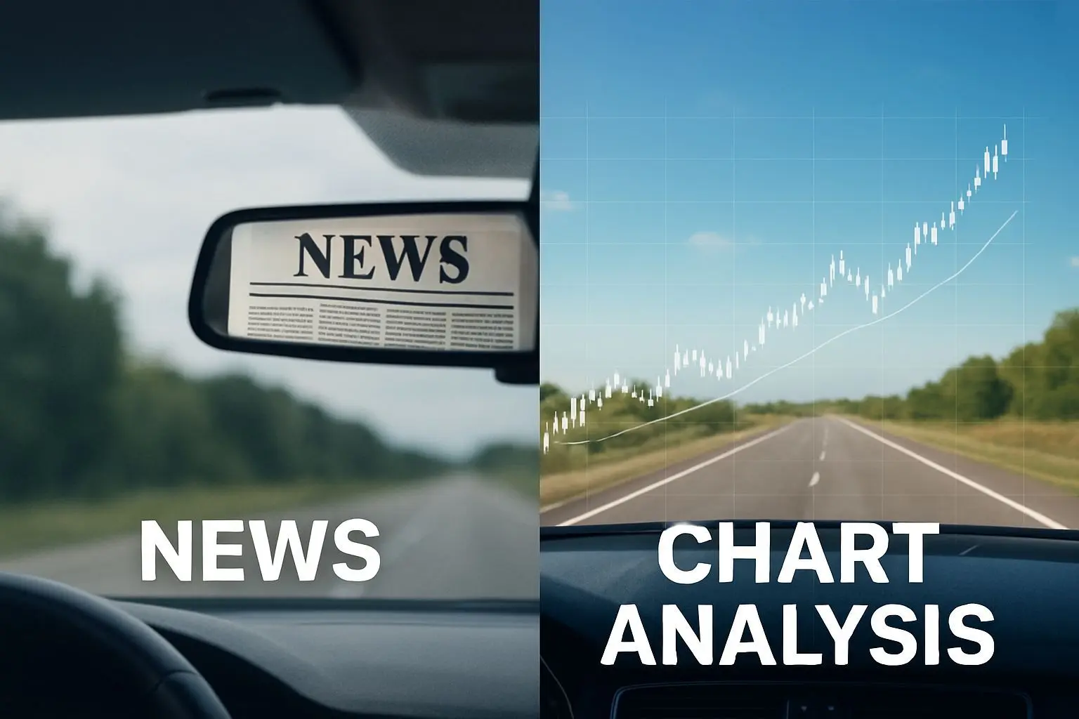 🔍 뉴스는 '백미러', 차트는 '앞 유리창'
