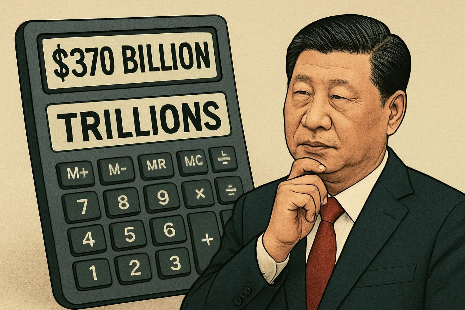 💡 중국의 침묵: 수조 달러 vs 370억 달러의 계산