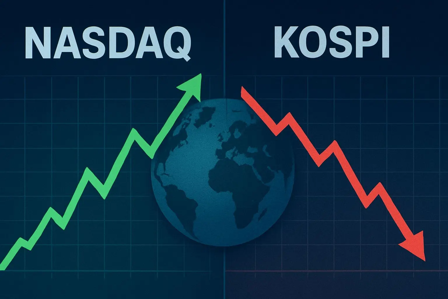 ✅ 나스닥과 코스피, 극과 극 행보의 진짜 이유