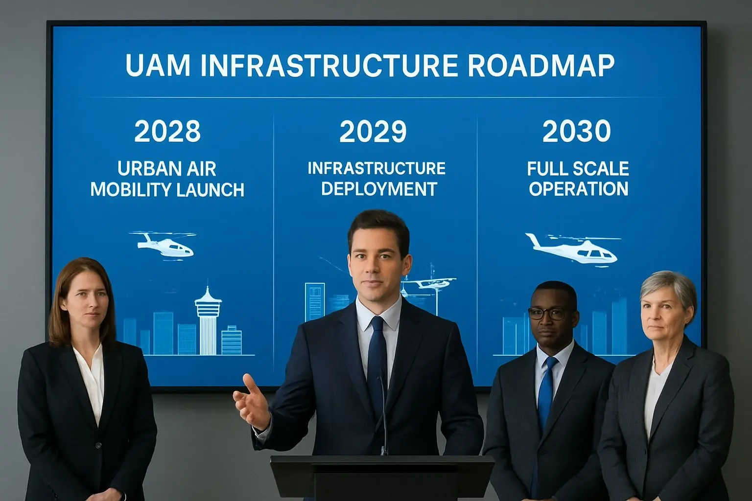 ⚙️ 정부의 UAM 인프라 구축 로드맵
