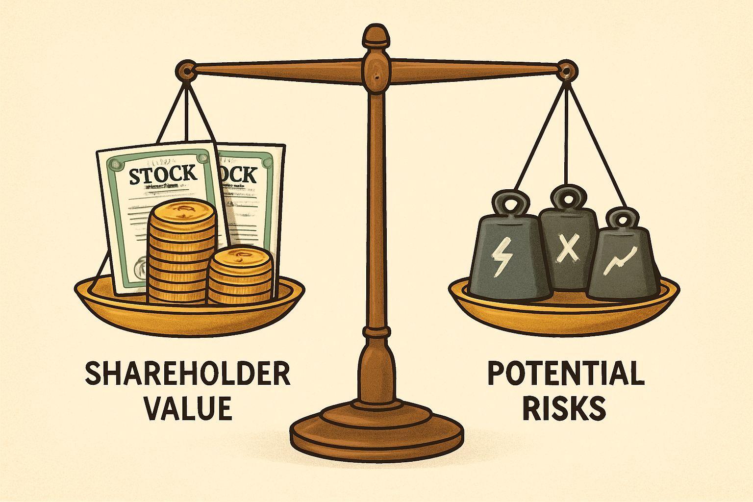 ⚙️ 주주가치 극대화 및 주요 리스크 분석
