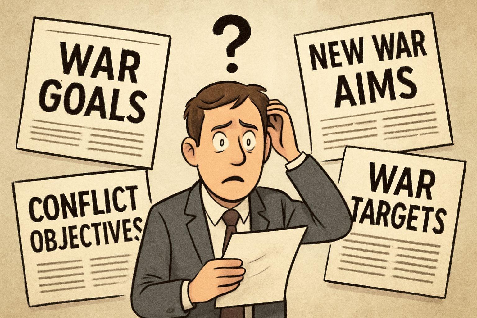⚙️ 전쟁 목표의 혼란과 투자자 불안감