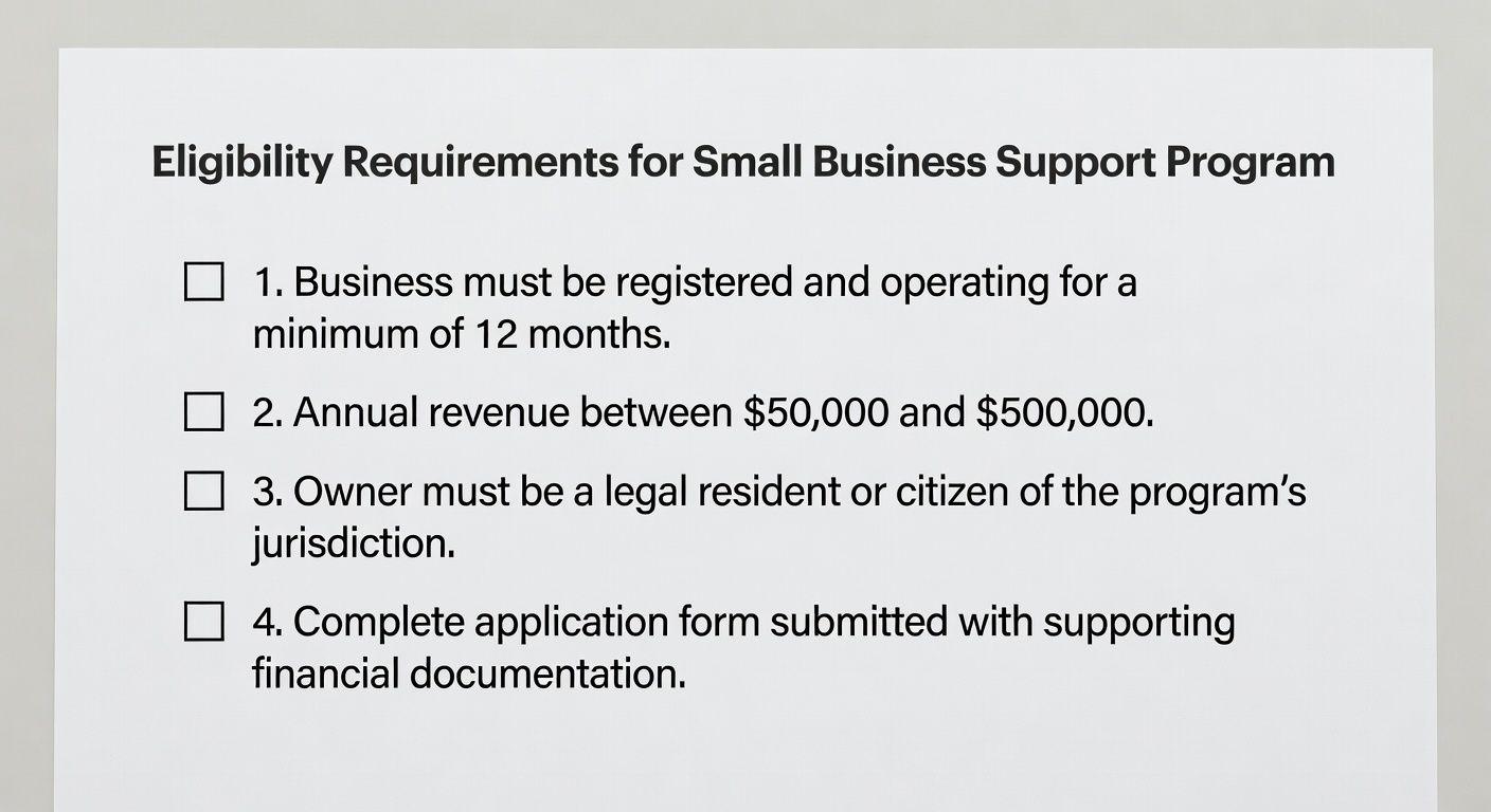 🔍 대전 소상공인 지원 자격 조건 확인하기