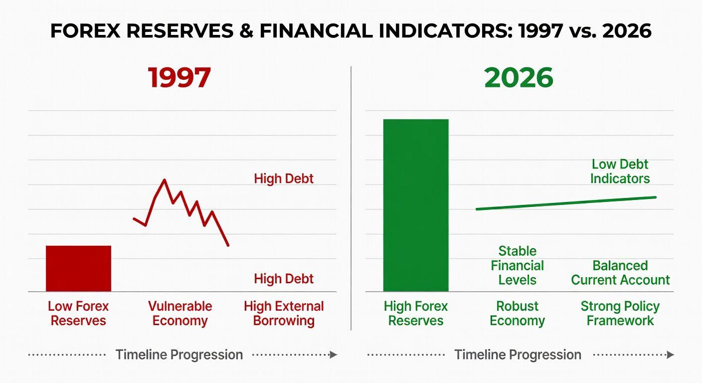 🔍 환율 1500원, 정말 1997년 IMF와 같은 위기일까? (2026년 팩트체크)