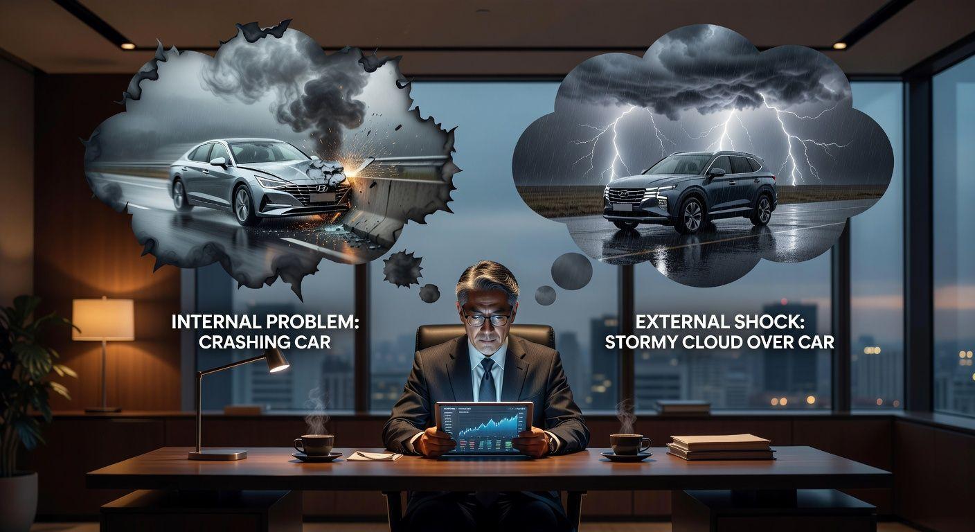 ✅ 하락의 원인, 외부 충격인가 내부 문제인가?