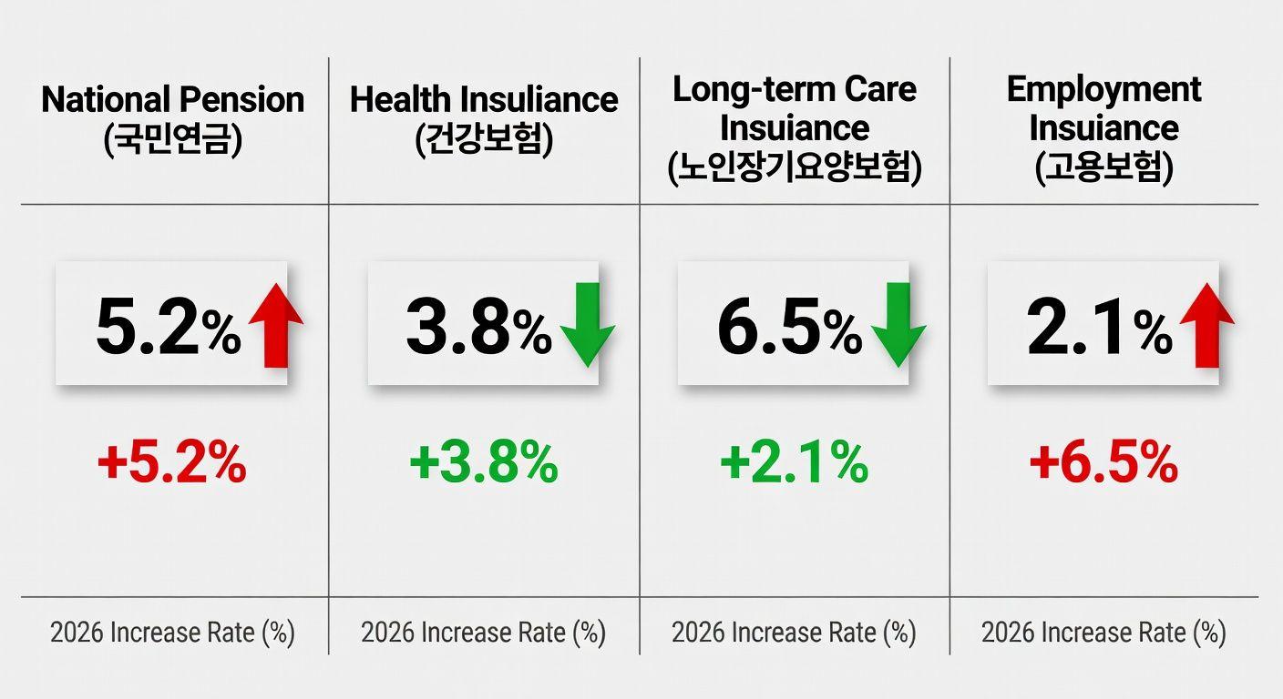 📈 2026년 4대보험 요율 인상 현황