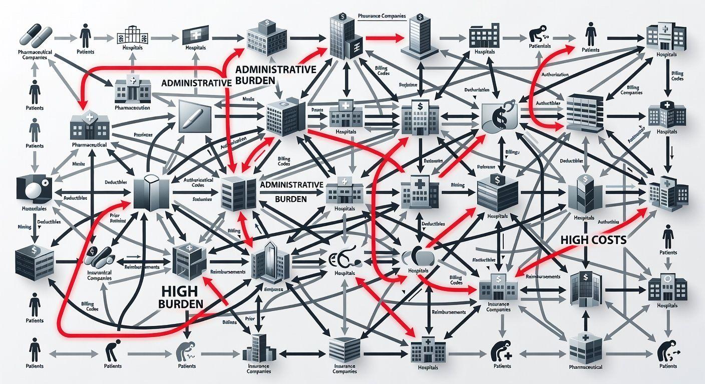⚙️ 복잡한 행정, 비싼 약값, 그리고 사기업의 이윤 추구