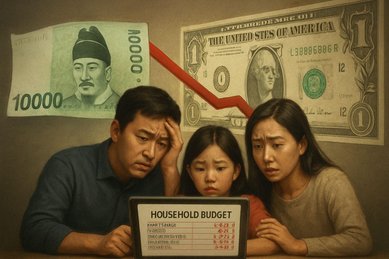 📌 환율 1500원이 의미하는 실질 월급 감소의 진실
