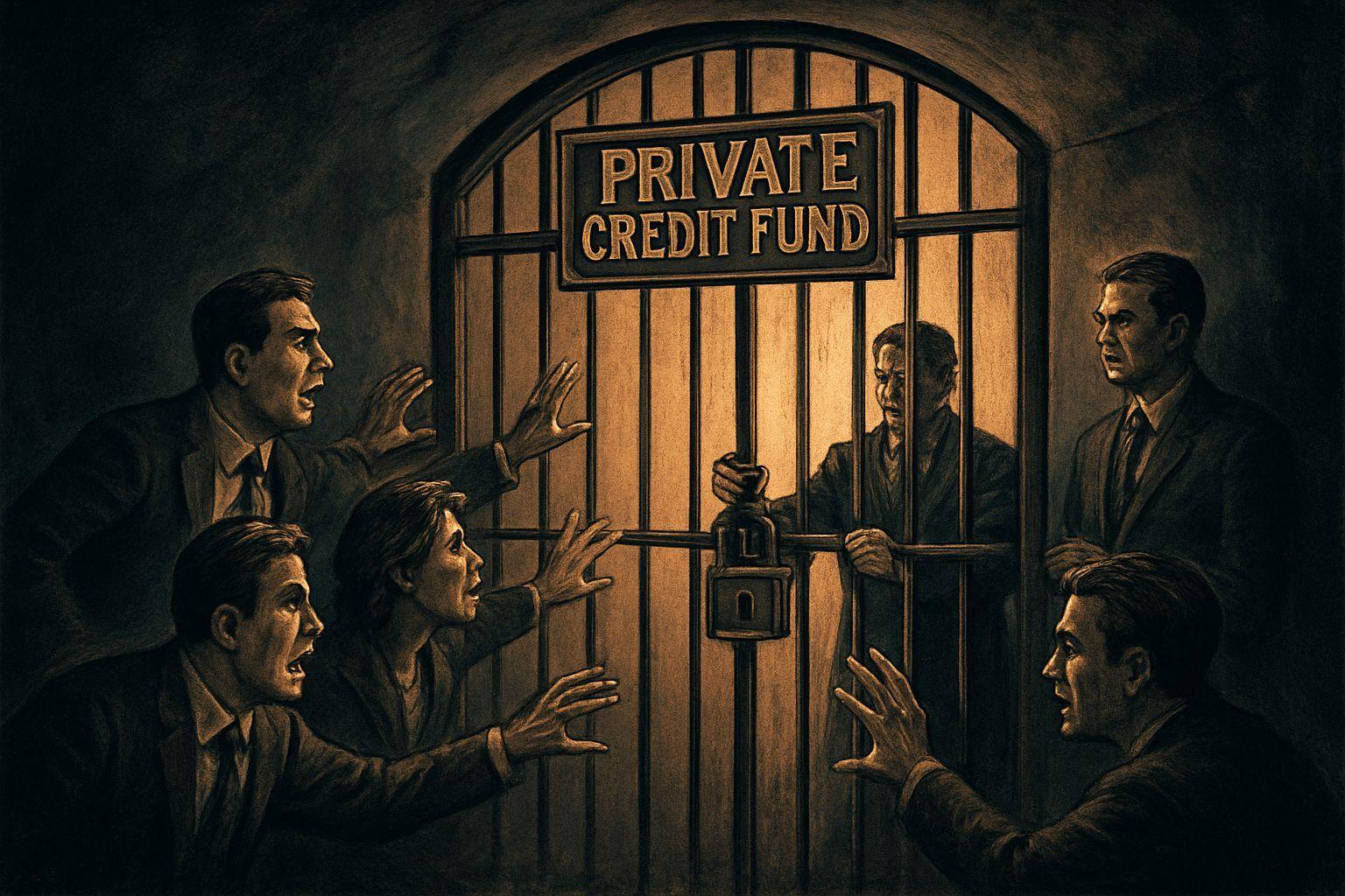 🔍 유동성의 덫, 사모신용 시장 '게이팅' 공포