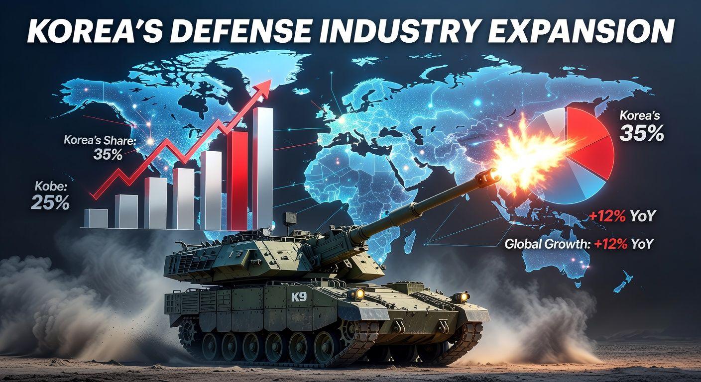 📈 방위산업 세계 시장 60% 점유, 한국의 도약이 시작됐다
