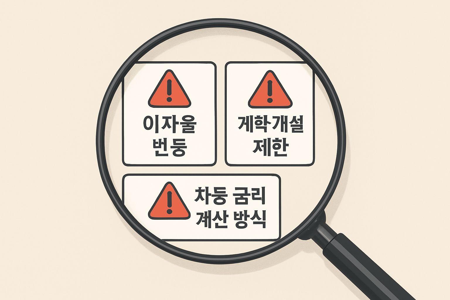 📌 파킹통장 선택 시 꼭 확인할 주의사항
