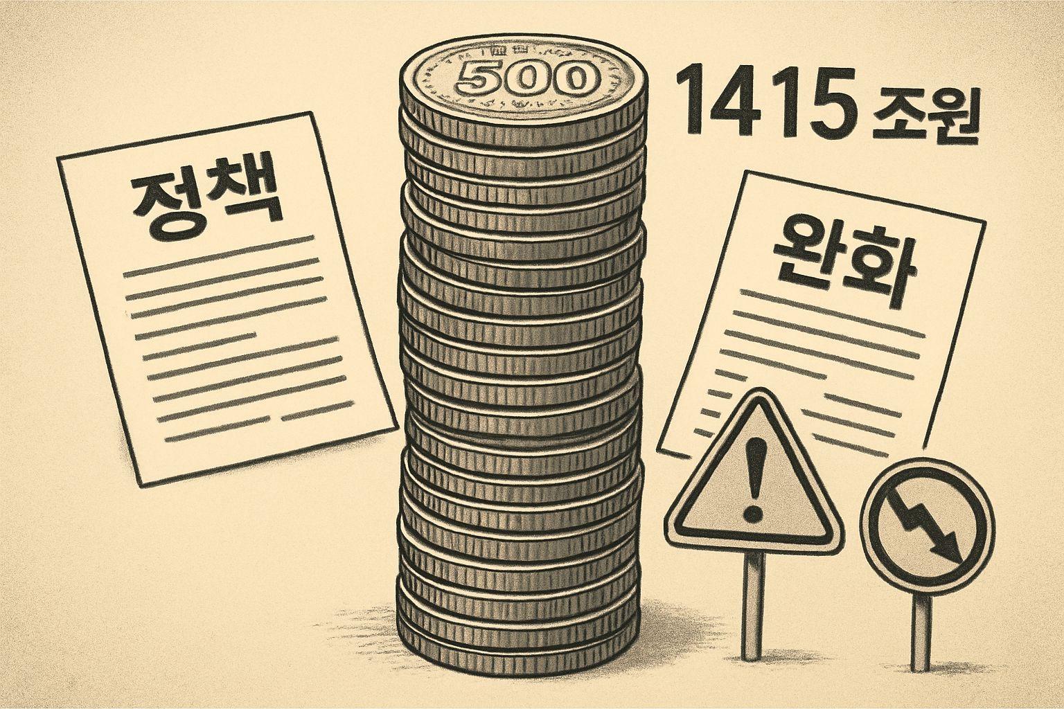 ⚙️ 정책 불일치와 국가부채 1415조원의 위험한 조합