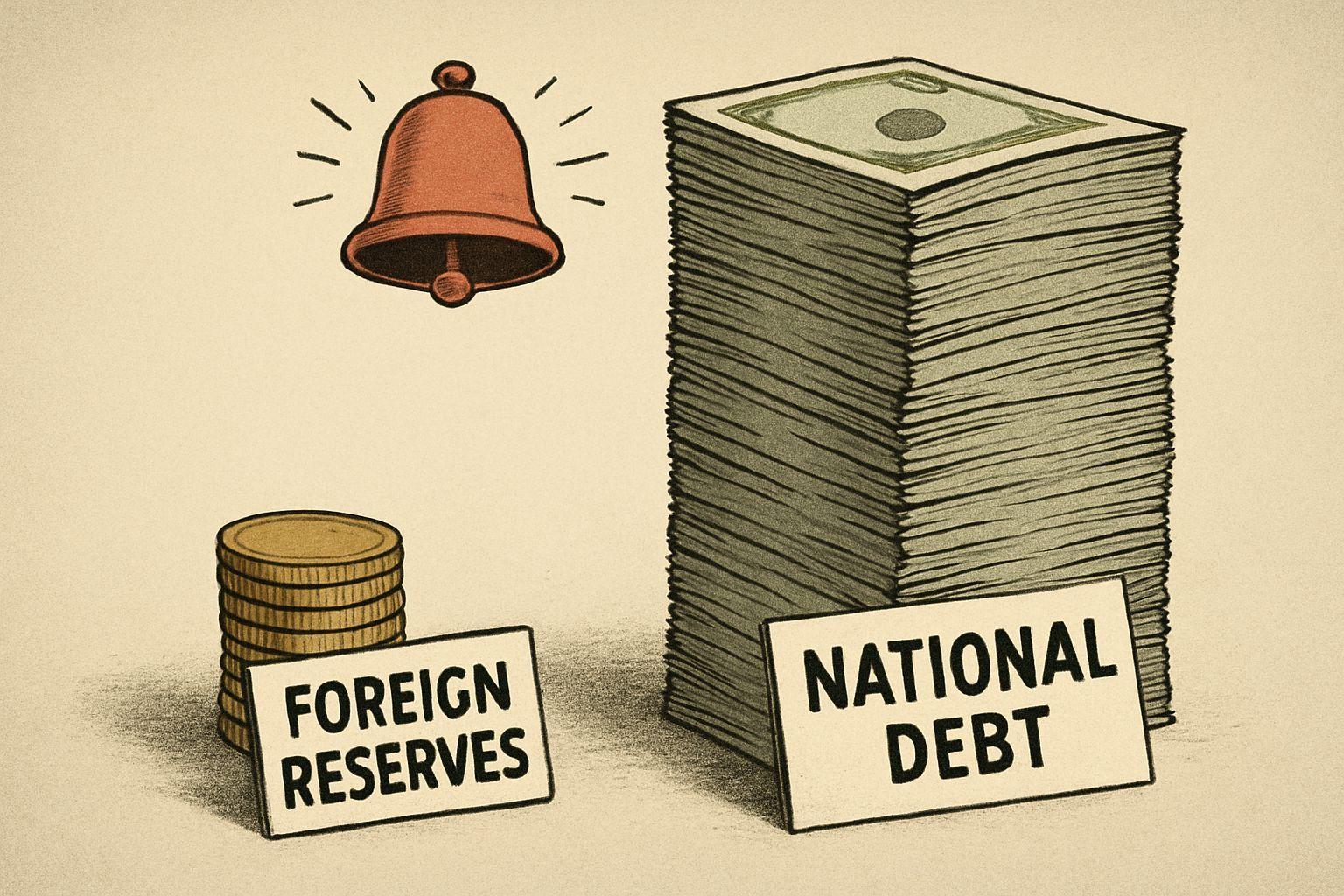 📊 181% 국가 부채와 부족한 외환 보유고