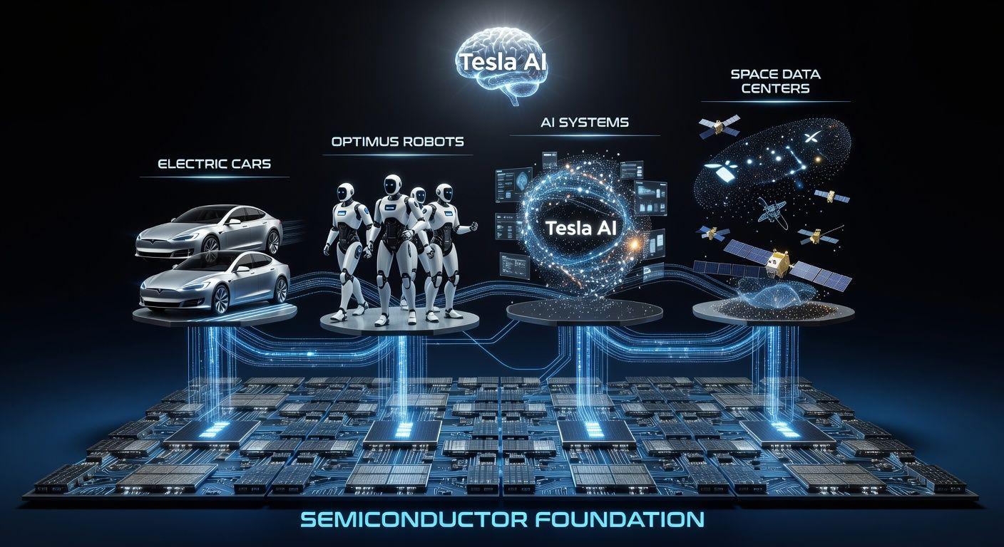 ⚙️ 반도체가 테슬라 생태계의 핵심 기반인 이유