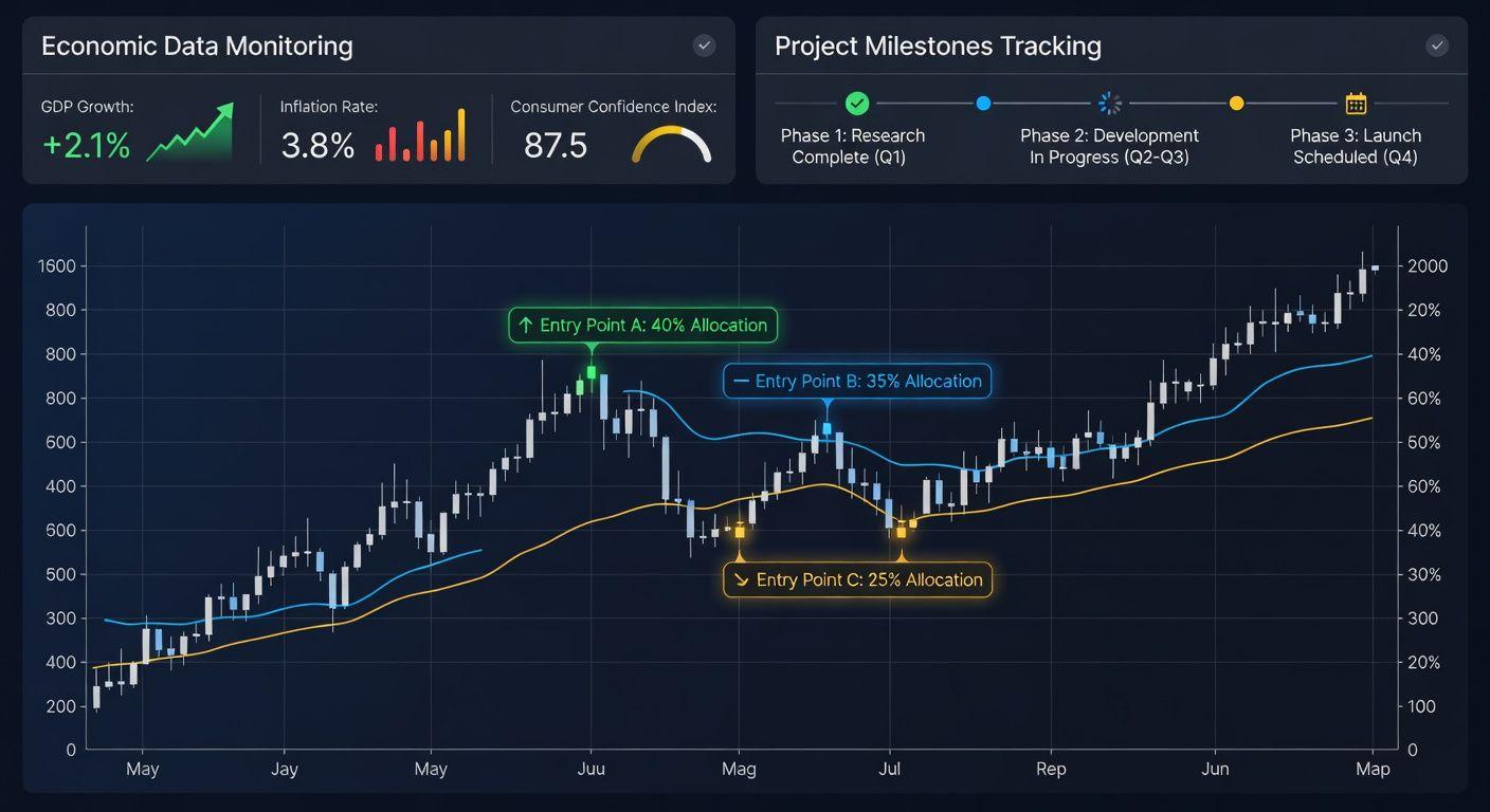 ⚙️ 실행 전략: 분할 매수와 모니터링 포인트