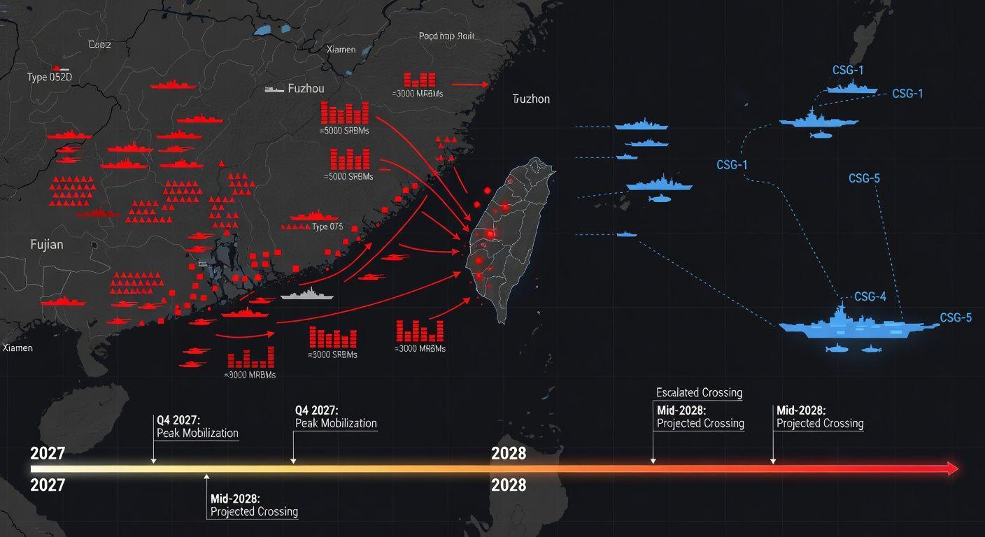 📈 중국의 대만 침공 가능성과 시기 분석