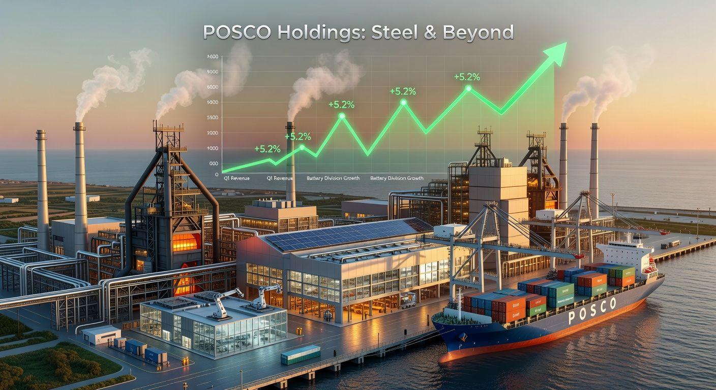 💰 포스코홀딩스, 2차전지 소재+해운 시너지로 100만 원 목표