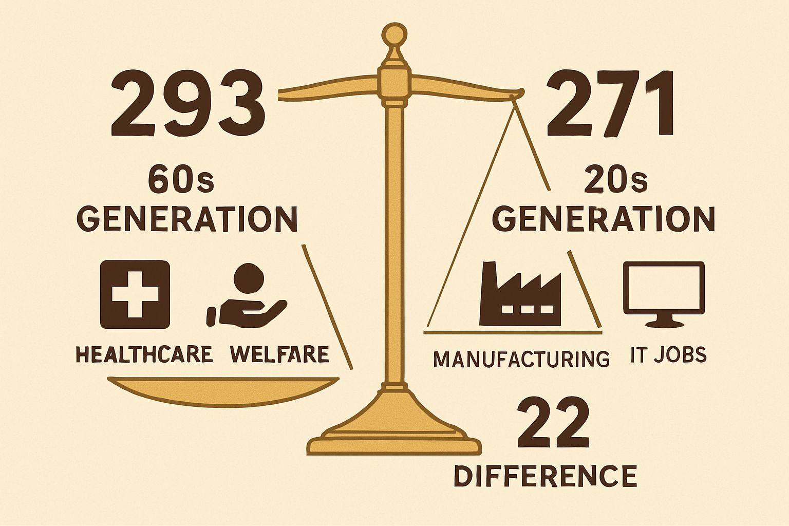 💡 60대가 20대보다 더 버는 기형적 소득 역전