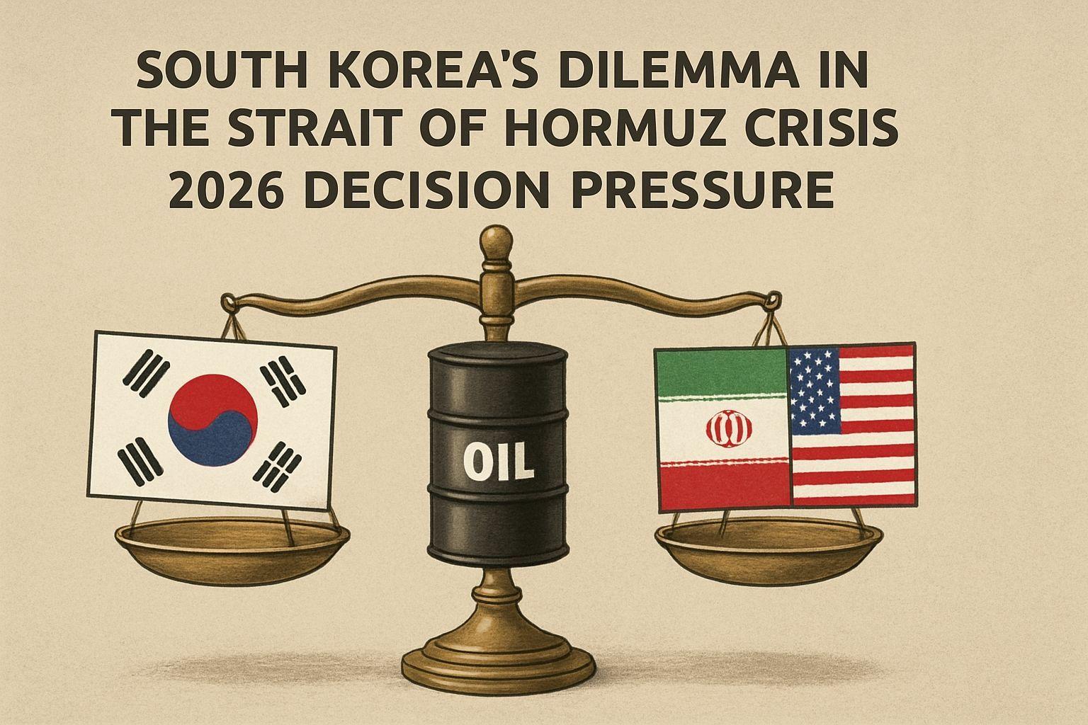 ⚙️ 한국의 호르무즈 딜레마, 보내도 문제 안 보내도 문제