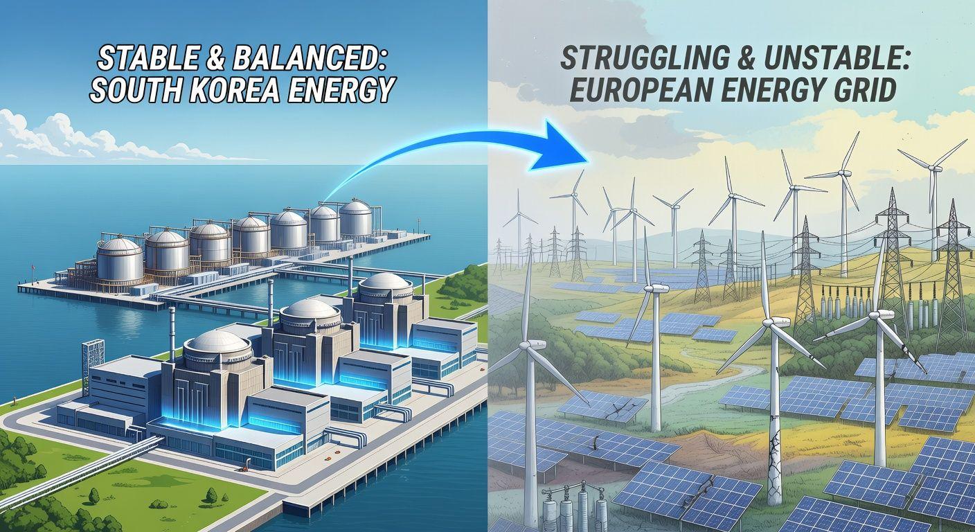 💡 대한민국 에너지믹스, 유럽과 다른 체력의 비밀