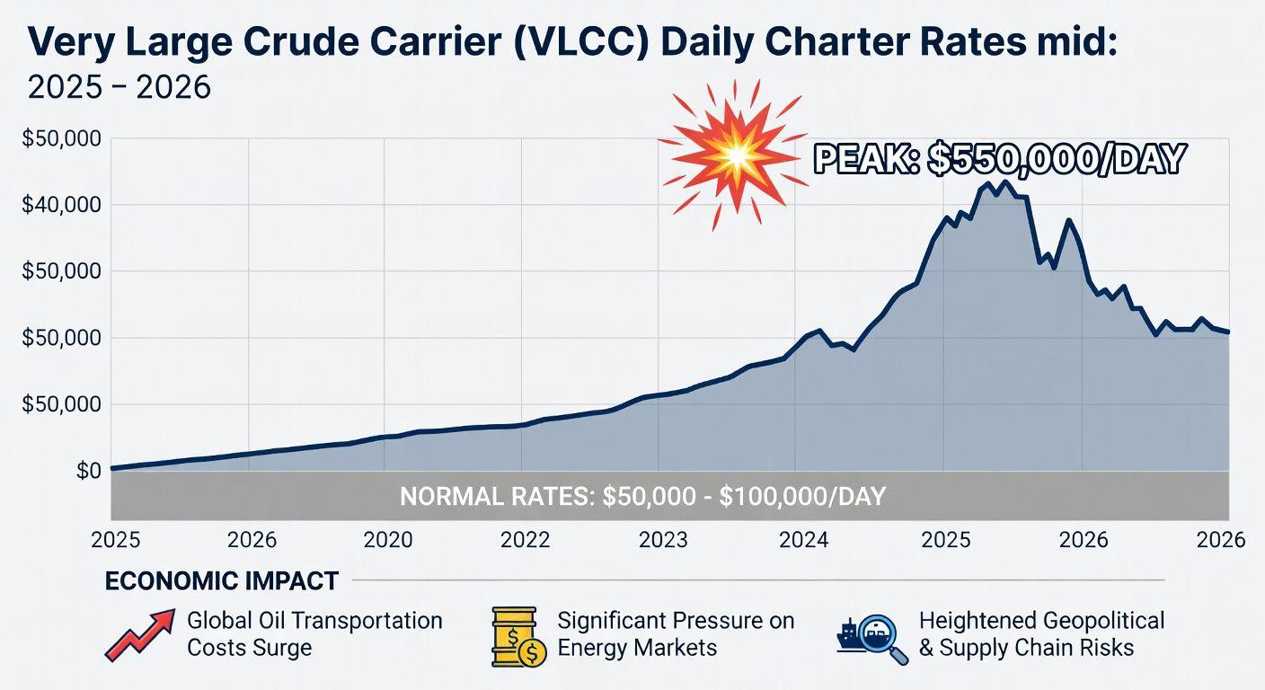 📈 하루 7억 5천만 원, 미친 듯한 VLCC 용선료 폭등