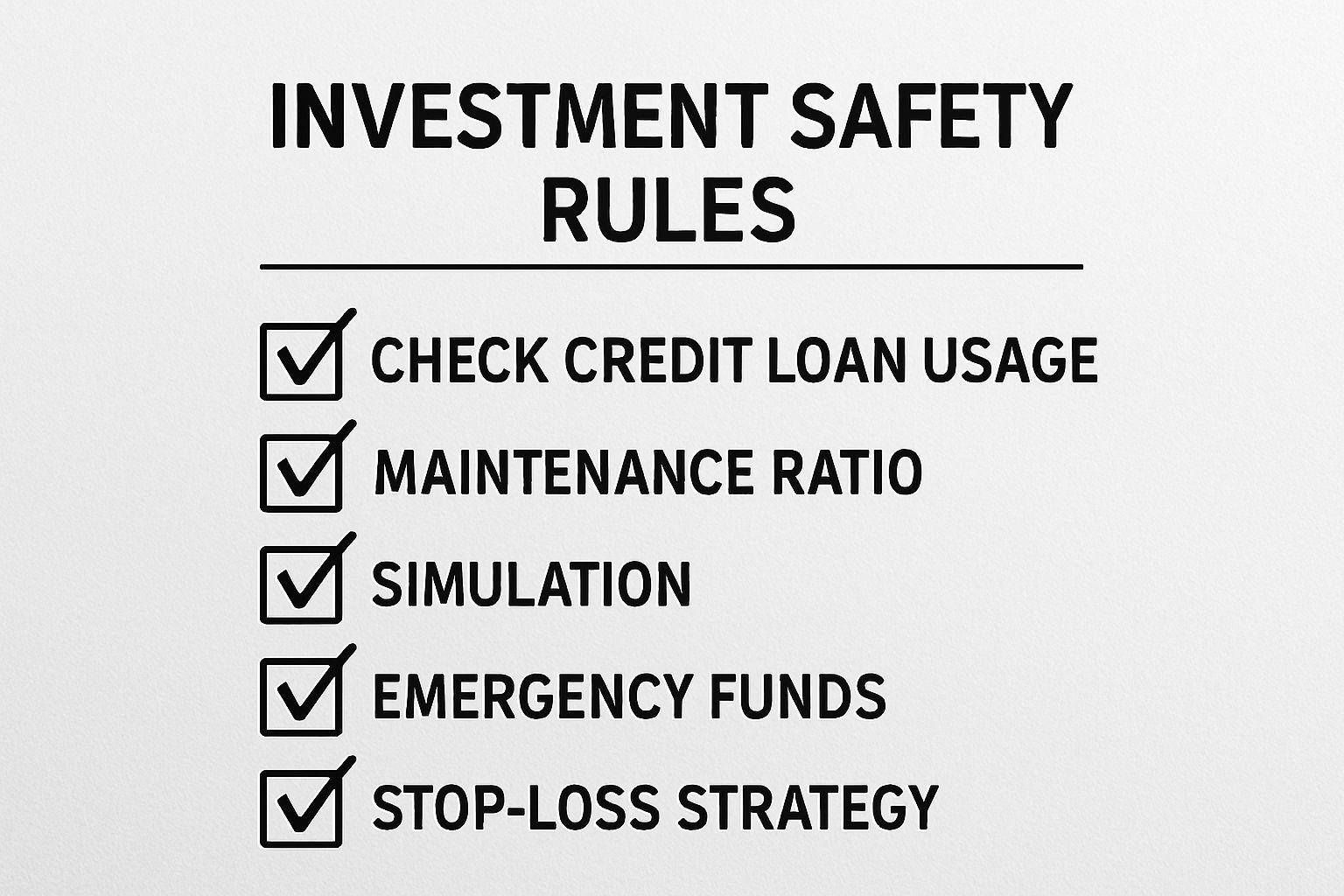 📝 지금 바로 점검해야 할 5가지 투자자 안전 수칙