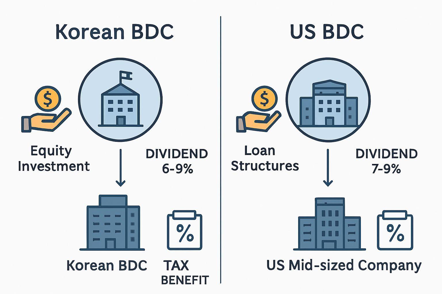 🔍 한국형 BDC vs 미국형 BDC, 핵심 차이점