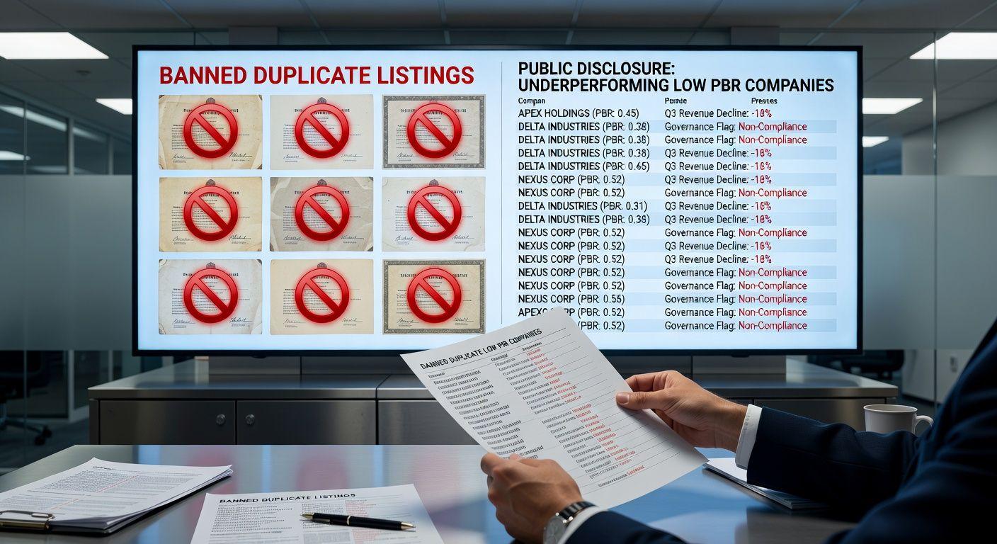 ⚙️ 중복 상장 금지와 PBR 기업 압박 정책