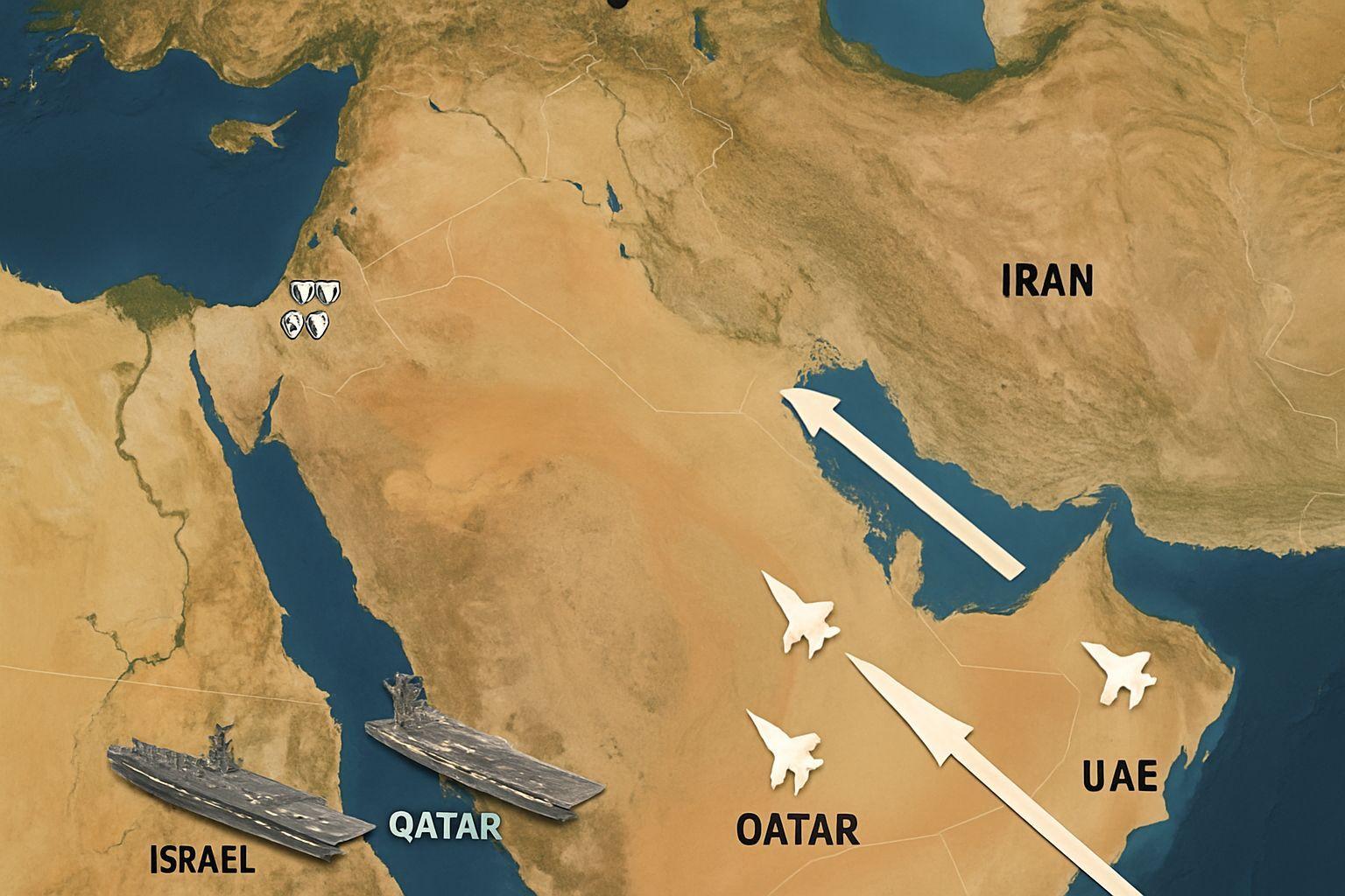 📌 중동 지역 미군과 이스라엘의 군사적 배치 현황