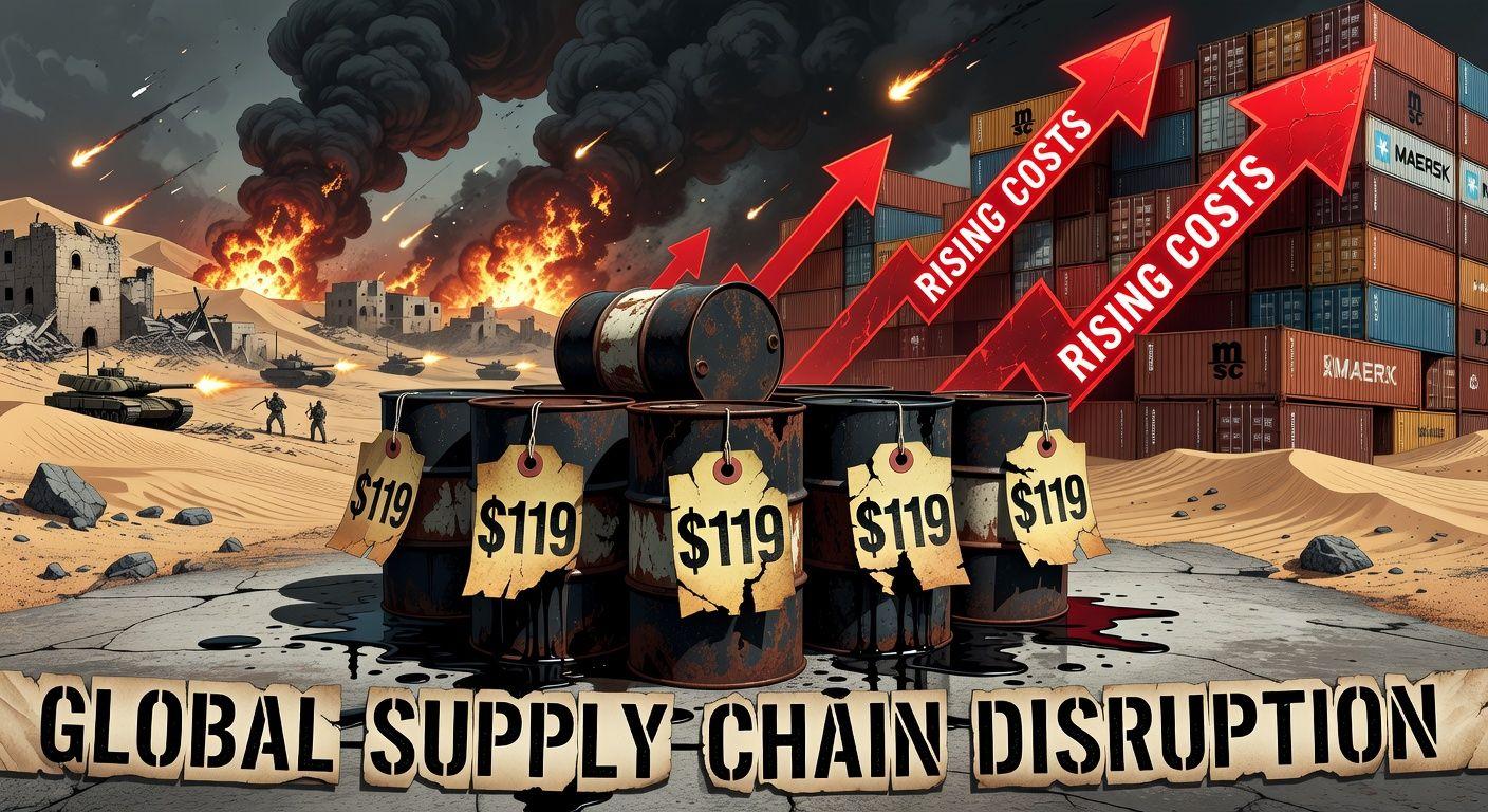 ⚡ 유가 폭등과 지정학적 위험의 이중고