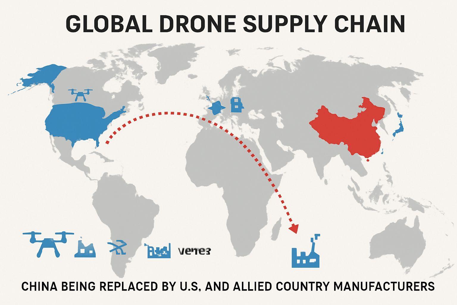 🔍 중국산 드론 배제와 동맹국 자본 결합의 공급 구조 변화