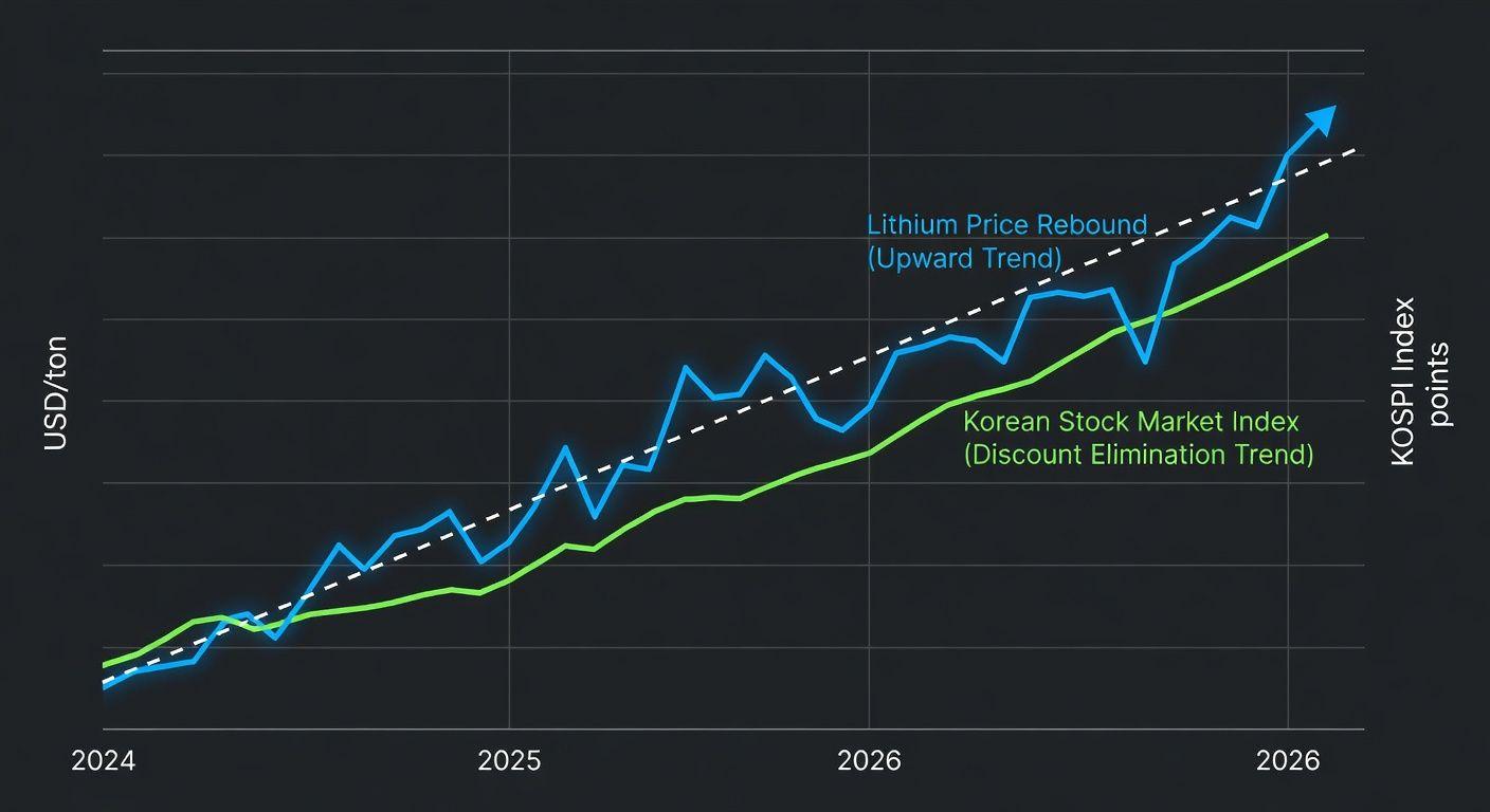 💰 리튬 가격 반등과 코리아 디스카운트 해소의 시너지
