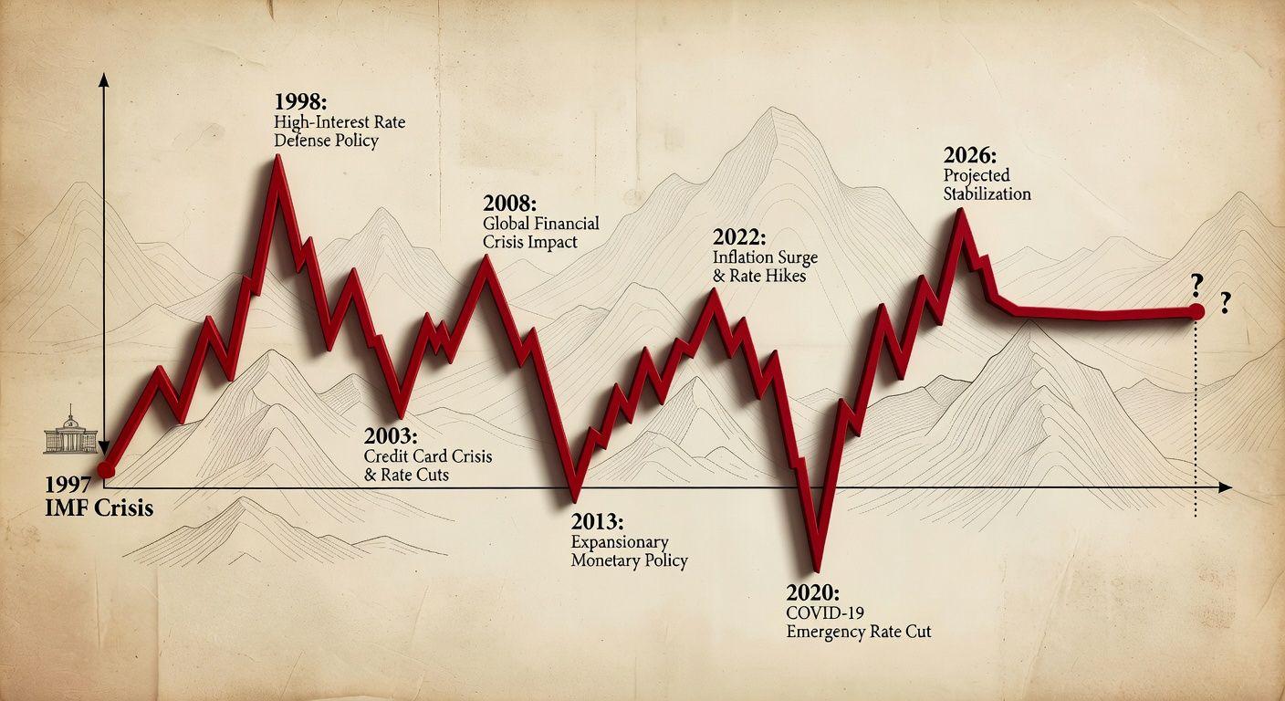 📈 한국 기준금리 역사, 롤러코스터 같은 변동의 기록