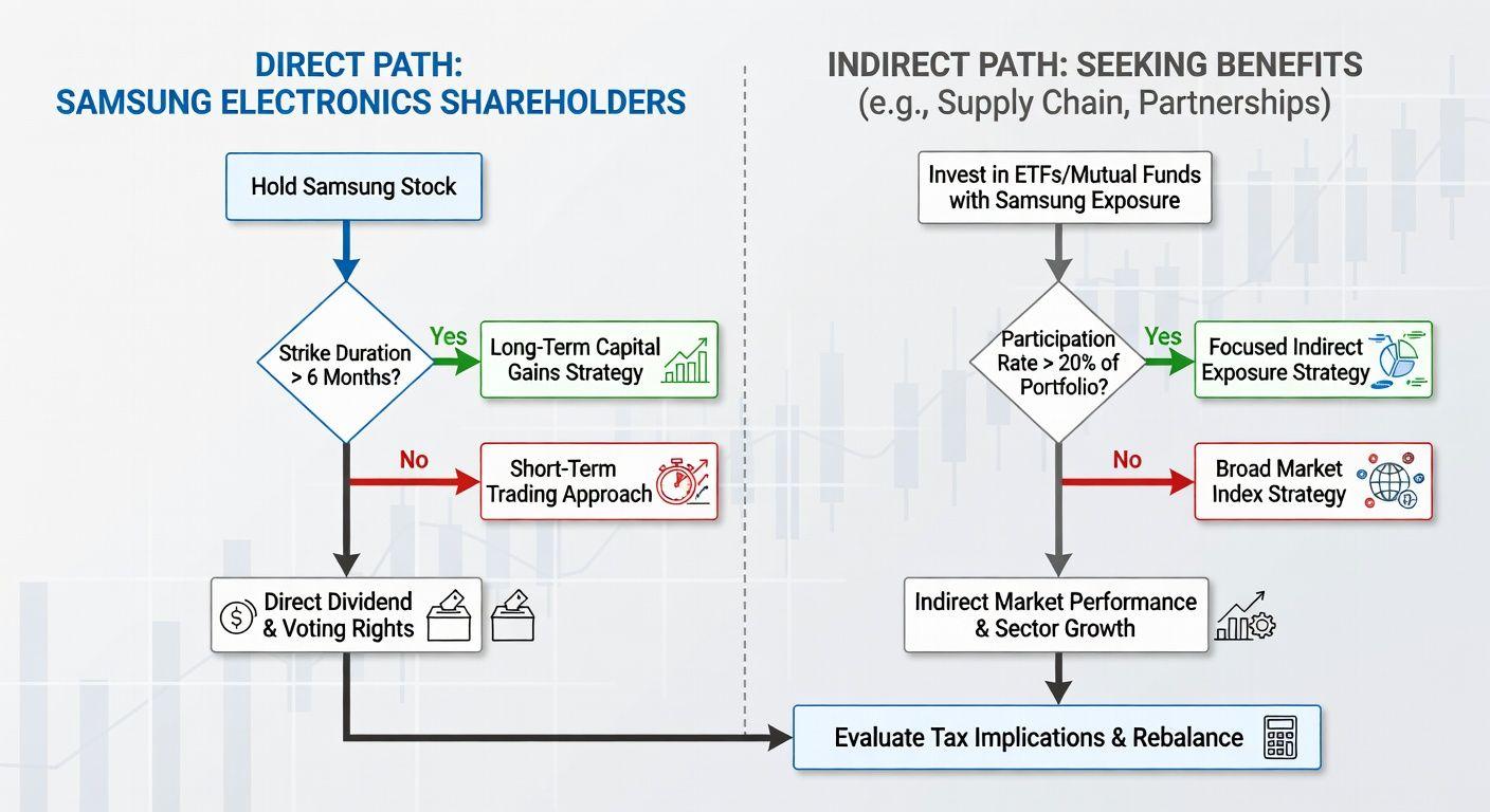 💰 투자자별 대응 전략: 삼성전자 보유자 vs 반사수혜 노림수