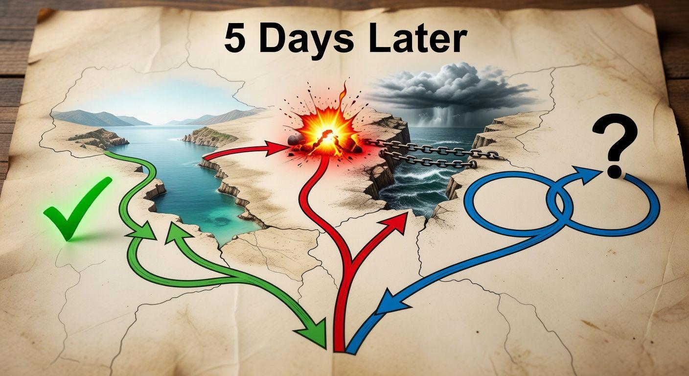 ⚙️ 트럼프 이란 협상 이후 5일 뒤, 세 가지 시나리오 분석