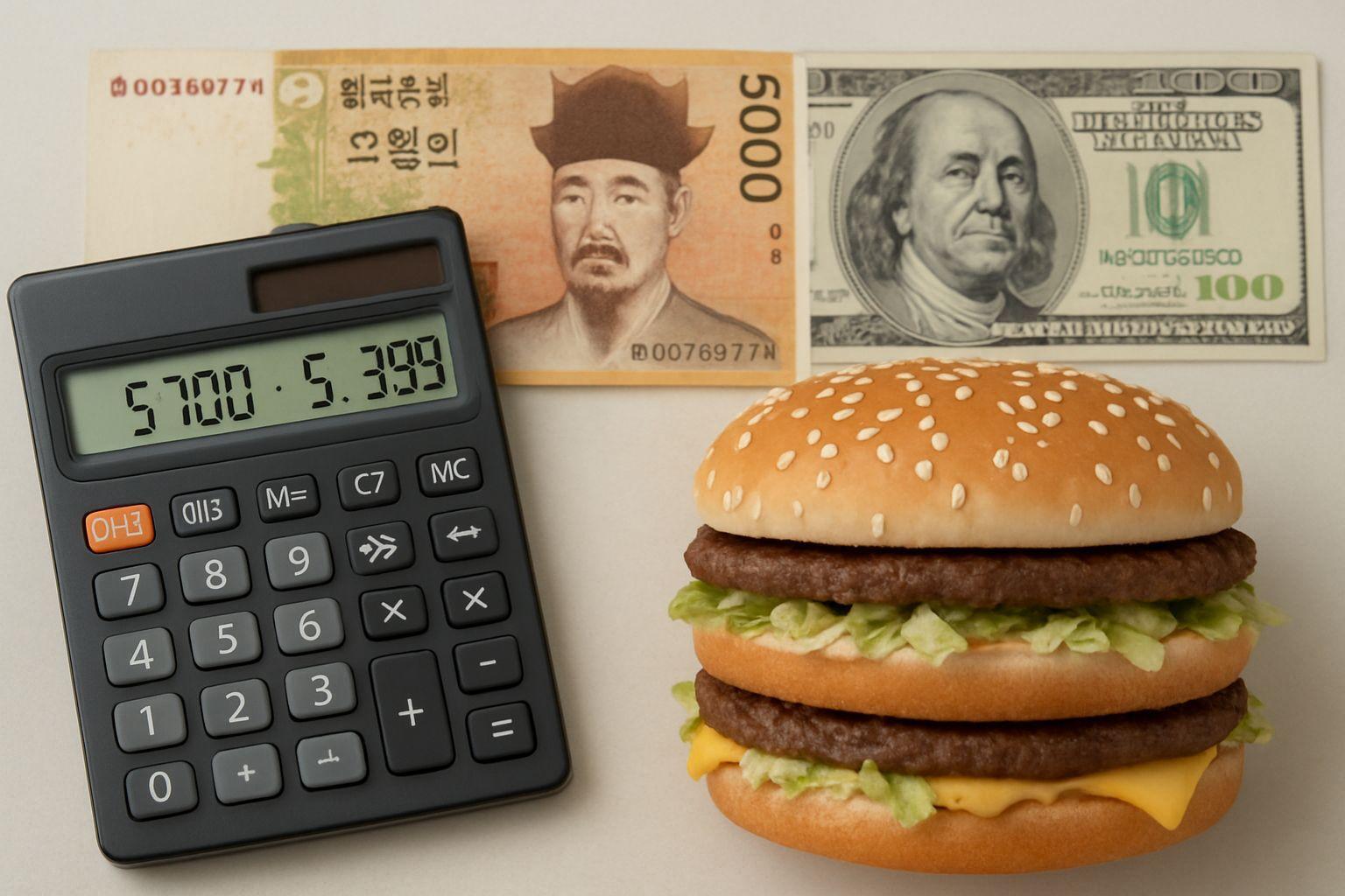 🔍 빅맥 지수 계산법, 한국 원화는 저평가일까?