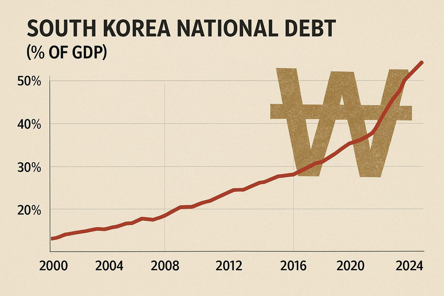 🔍 원화 가치 하락의 심층 분석 및 국가 부채 동향