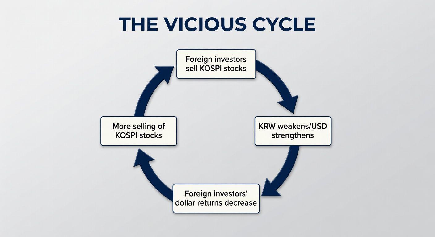 🔍 외국인 자본 유출의 악순환 메커니즘