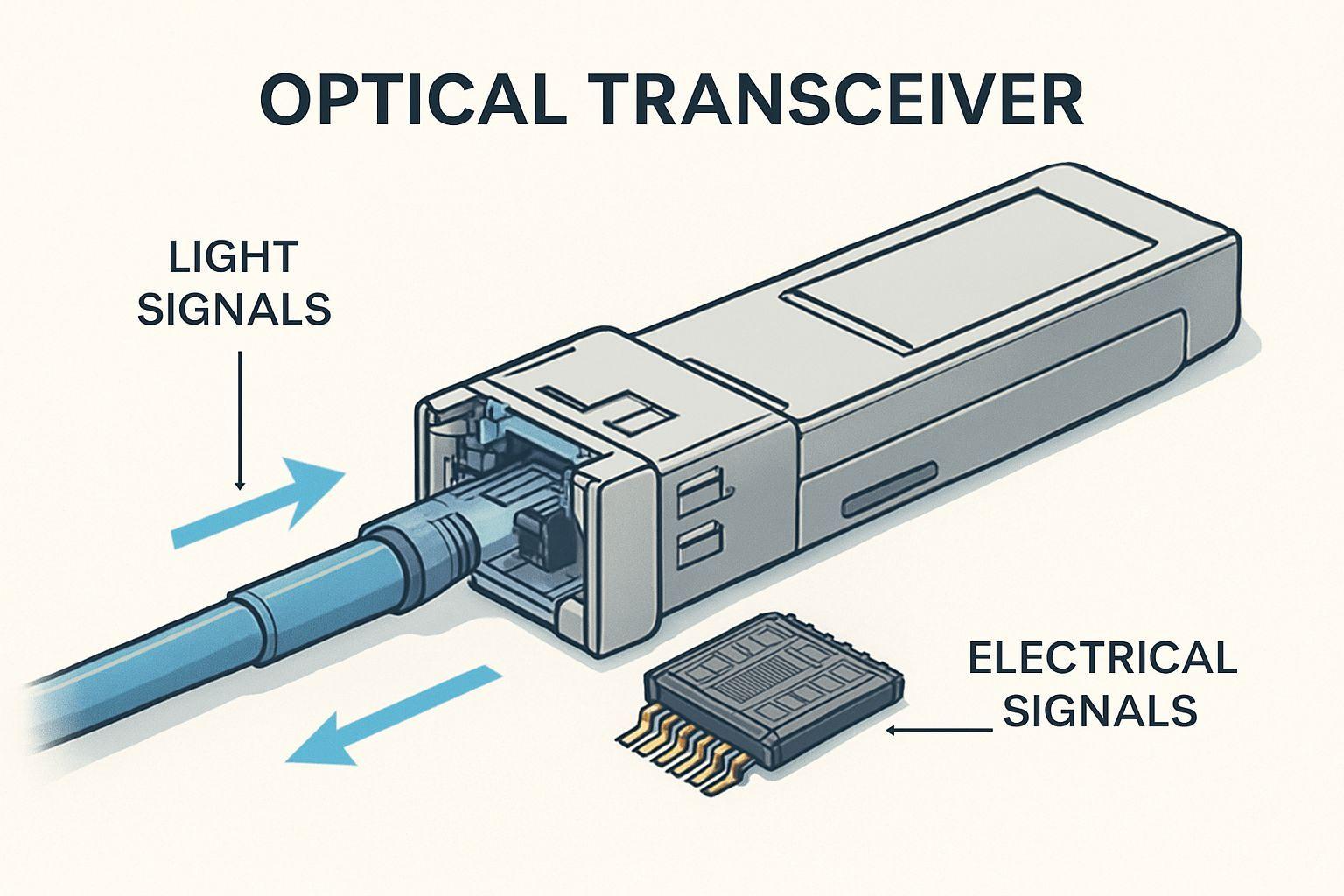 ⚙️ 광전자: 광트랜시버 기술로 통신의 핵심을 잡다