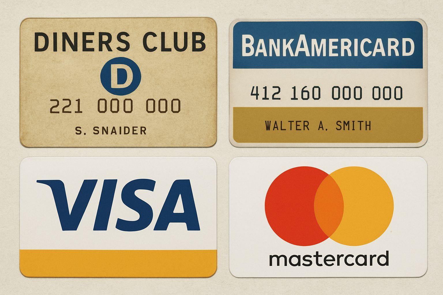 📈 다이너스 클럽에서 비자, 마스터카드까지 신용 카드의 확장