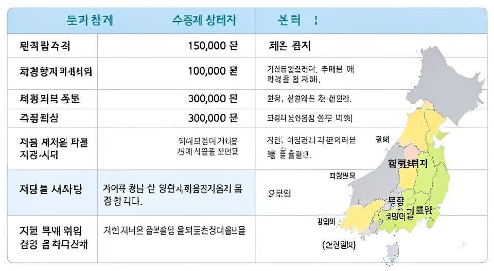 📌 주요 지자체 민생지원금 현황 및 신청 사이트