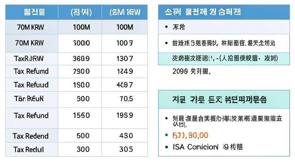 📝 연봉 7천만원, 1억원 구간은 118만 8천원 (+ ISA 추가 공제)