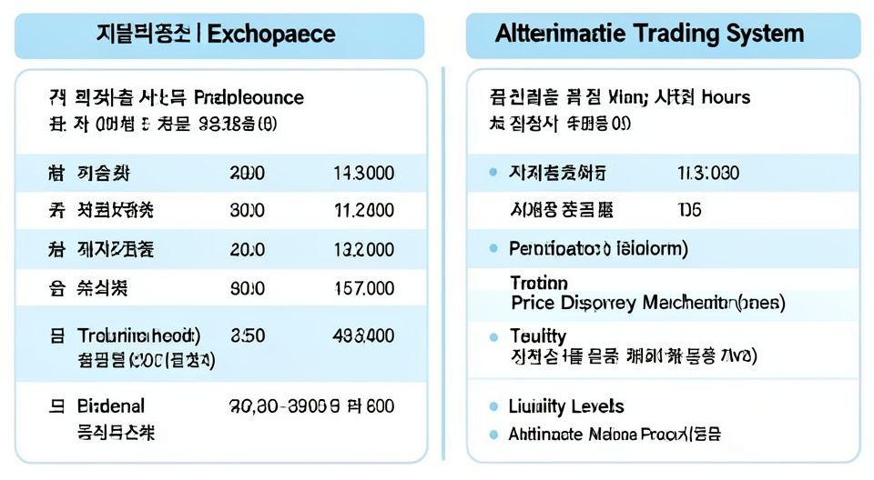 🔍 대체거래소 vs 한국거래소: 핵심 차이점 비교
